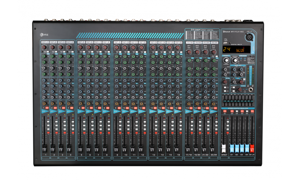 BH-ME2400 24路+24DSP效果+MP3+藍(lán)牙+USB錄音+均衡 （四編組）